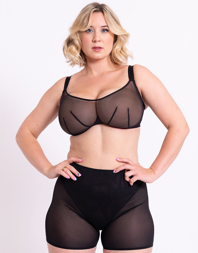 Scantilly Superheroine Bandeau Bra Black