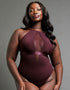 Scantilly Swerve Non Wired Bodysuit Mulberry Purple