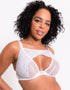 Scantilly Unveiled Deep Plunge Bra White