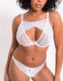 Scantilly Unveiled Deep Plunge Bra White