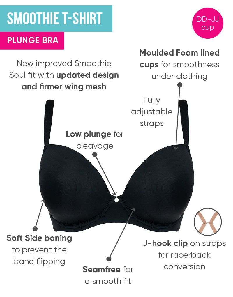 Buy Curvy Kate Smoothie Plunge T-Shirt Bra from Next USA