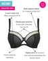 Curvy Kate Victory Side Support Balcony Bra Black