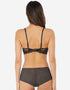 Wacoal Lace Perfection Balconette Bra Charcoal Grey