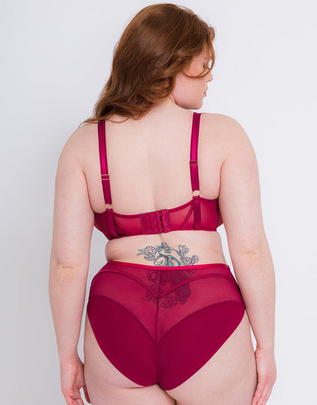 Scantilly Senses High Waist Brief Cherry