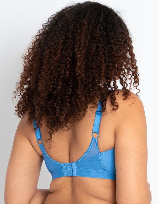 Curvy Kate Get Up and Chill Non-Wired Bralette Denim Blue