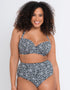 Curvy Kate Sundown High Waist Brief Black Print