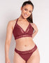 Curvy Kate Twice the Fun Reversible Non-Wired Bralette Oxblood/Black