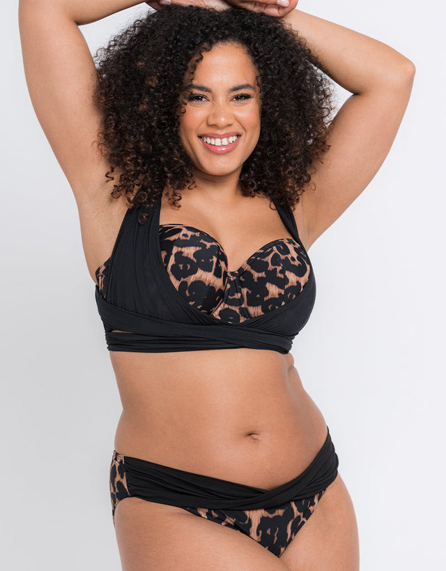 Curvy Kate Wrapsody Classic Bikini Brief Leopard Print