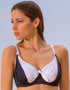 Pour Moi Bahamas Balconette Bikini Top Black/White