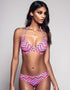 Miss Mandalay Chica Halter Bikini Top Pink Multi