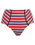 Pour Moi Hamptons Deep Bikini Brief Multi Stripe