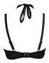 Pour Moi Glamazon Multi Strap Hidden Wire Bikini Top Black