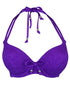 Pour Moi Puerto Rico Halter Triangle Bikini Top Amethyst Purple