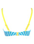 Pour Moi Starboard Full Cup Bikini Top Turquoise/Lemon