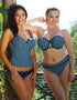 Curvy Kate Wanderlust Padded Balcony Bikini Top Blue Mix
