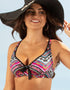 Pour Moi Odyssey Full Cup Bikini Top Volcano Pink Mix