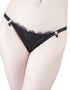 Playful Promises Mae Satin and Lace Brief Black
