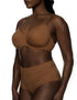 Nubian Skin The Naked Fuller-Bust Balconette Bra Cinnamon