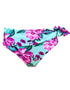 Pour Moi Heatwave Fold Over Bikini Brief Aquaburst Aqua Floral