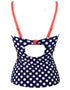 Pour Moi Sea Breeze Tankini Top With Removable Straps Navy/Coral