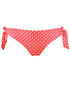 Pour Moi Hot Spots Tie Side Bikini Brief Coral
