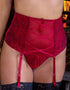 Pour Moi Hush Suspender Ruby Red