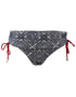 Pour Moi Starboard Adjustable Fold Bikini Brief Black/Deep Red