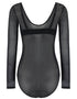 Pour Moi Muse Long Sleeve Underwired Body Black