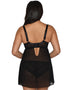 Curvy Kate Starstruck Padded Balcony Babydoll Black/Silver