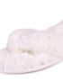 Totes Isotoner Ladies Fluffy Toe Post Slippers White