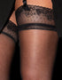 Pour Moi Sensation Lace Top 15 Denier Stockings Black