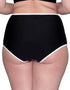 Curvy Kate Tropicana High Waist Bikini Brief Black Print