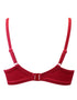 Pour Moi Azure Lined Full Cup Bikini Top Deep Red