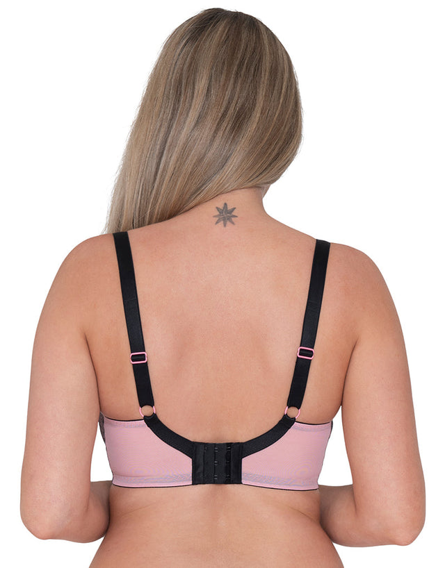 Curvy Kate Victory Viva Balcony Bra Pink/Black