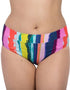 Lilly and Lime Rainbow Stripe Full Bikini Brief Multi