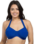 Lilly and Lime Royal Blue Padded Halter Bikini Top Blue