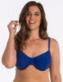 Lilly and Lime Royal Blue Padded Full Cup Bikini Top Blue