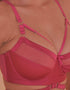 Playful Promises Madeleine Bondage Balconette Bra Hot Pink