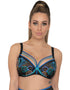 Scantilly Encounter Plunge Bra Black/Peacock