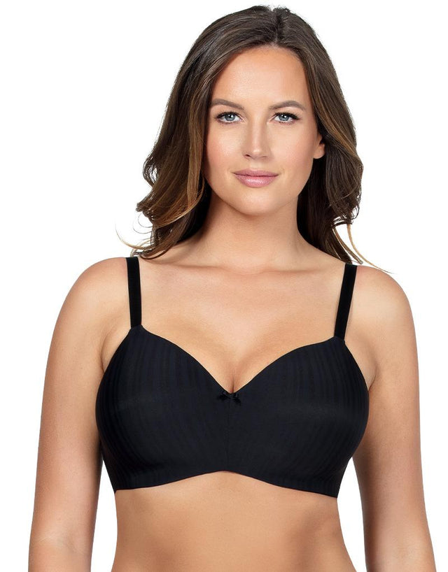 Parfait Aline Non Wired Padded Balconette Bra Black