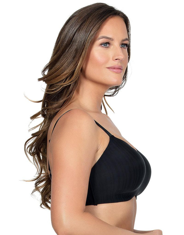 Parfait Aline Non Wired Padded Balconette Bra Black