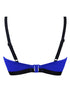 Pour Moi Amnesia Sweetheart Lightly Padded Longline Bikini Top Ultramarine Blue