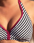 Pour Moi Sea Breeze Hidden Triangle Bikini Top Black/White/Purple