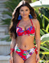Pour Moi Miami Brights Adjustable Halter Bikini Top Red