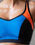 Pour Moi Energy Lightly Padded Sports Bra Orange/Blue