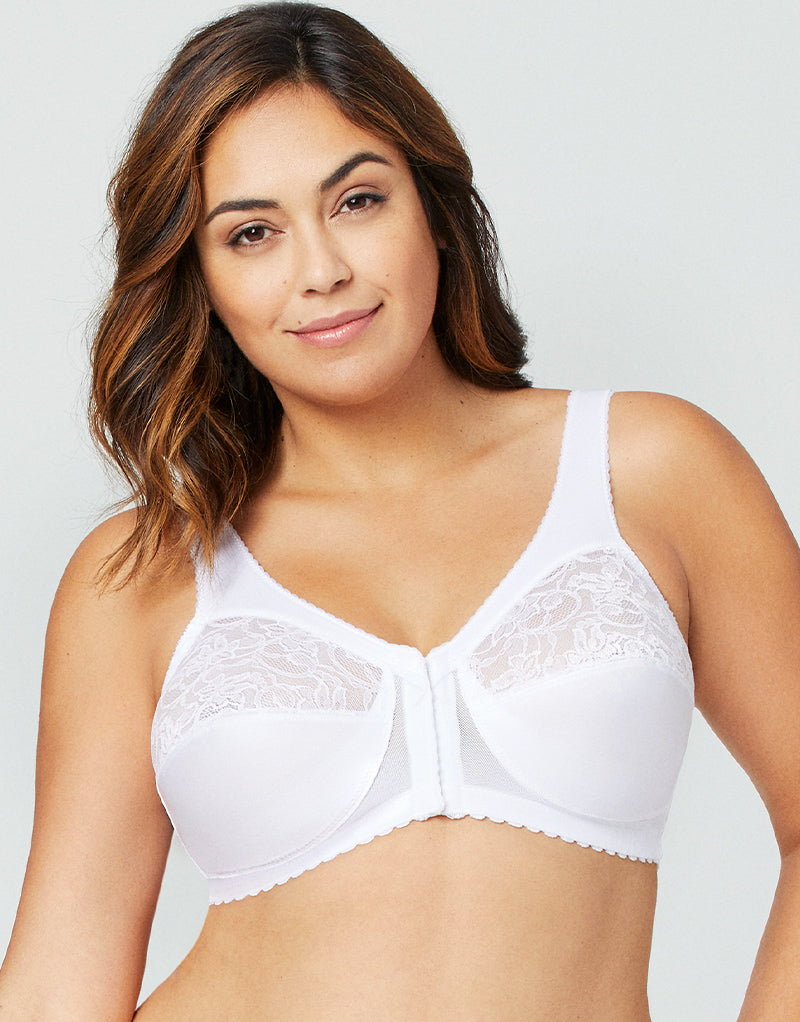 Glamorise Made to Move Wire Free Support Bra White – Brastop US