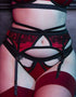 Playful Promises Tasmin Lace Suspender Ruby Red