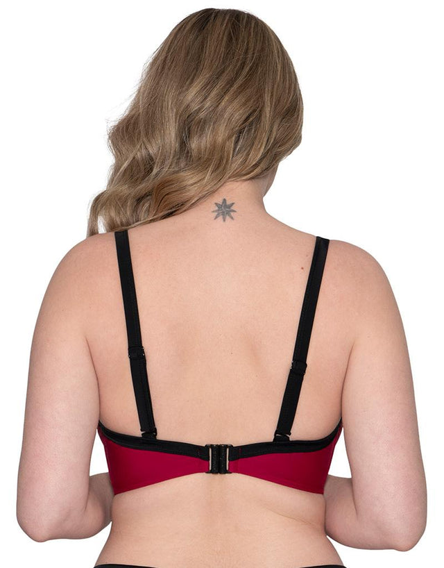 Curvy Kate Subtropic Plunge Bikini Top Cherry Red/Pink