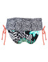 Pour Moi Sea Breeze Fold Over Bikini Brief Green/Black/Coral