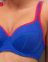 Pour Moi Energy Reach Full Cup Sports Bra Cobalt/Red